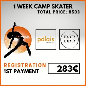 1WS1 (SKATER) 1 WEEK CAMP (30% Payment: Registration)