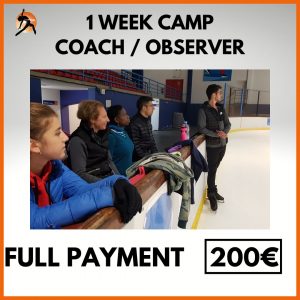 1 Week Camp COACHOBSERVER Full Payment - 200