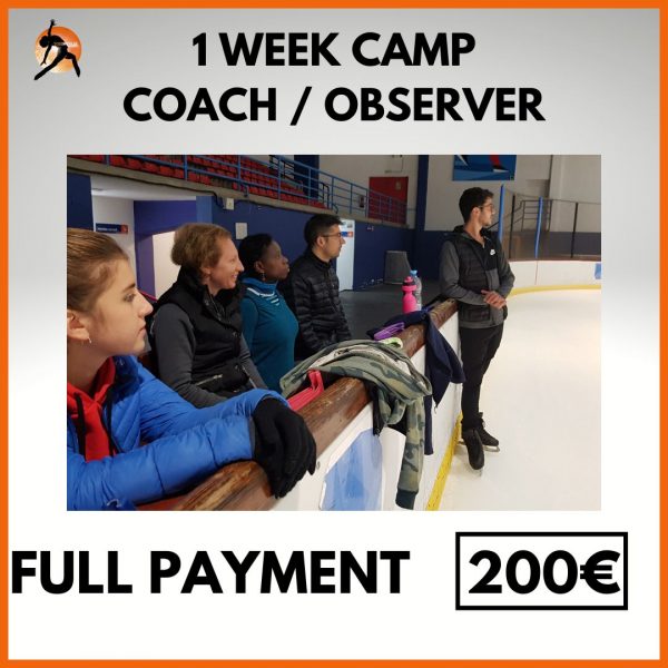 1 Week Camp COACHOBSERVER Full Payment - 200