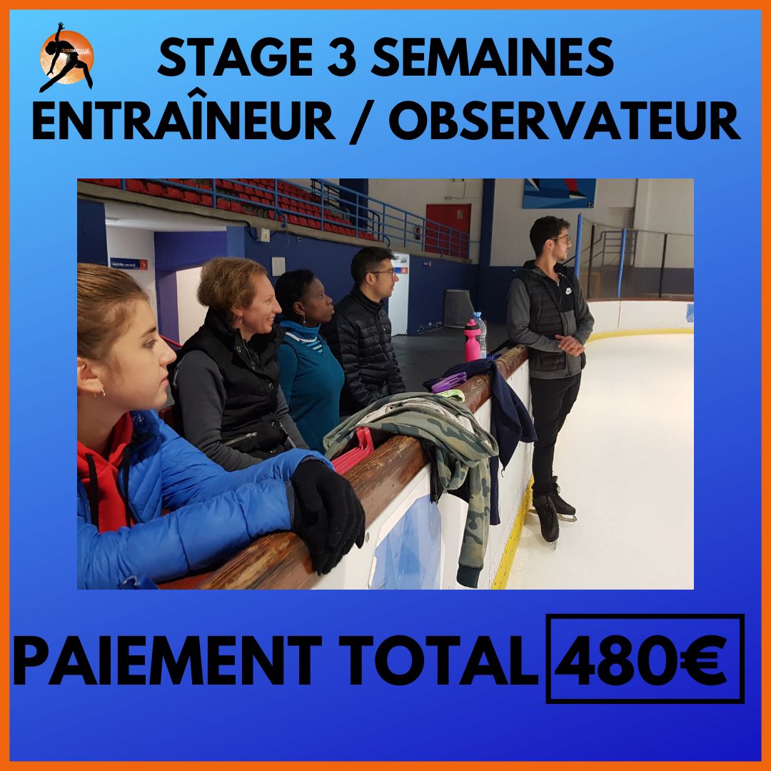 3SEO (ENTRAINEUR-OBSERVATEUR) Stage 3 Semaines (Paiement Complet)