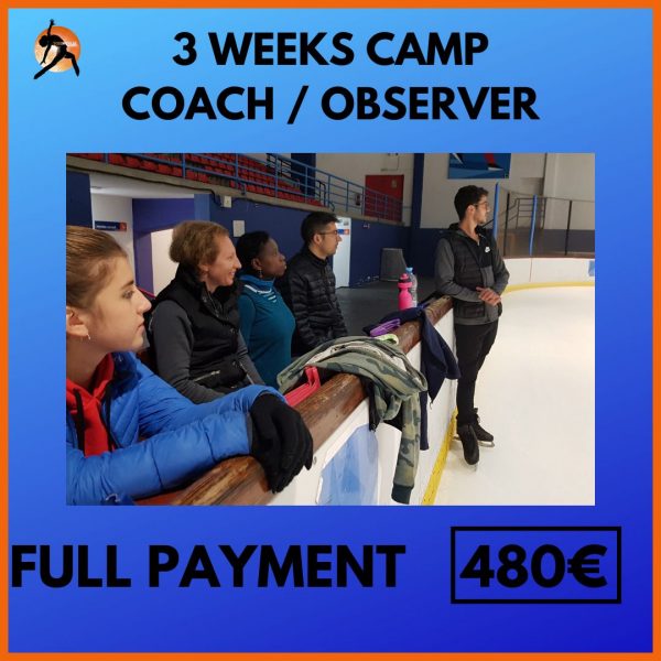 3 Weeks Camp COACHOBSERVER Full Payment - 480