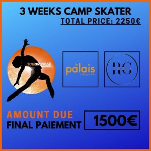 3WS2 (SKATER) 3 WEEKS CAMP (70% left: Final Payment)