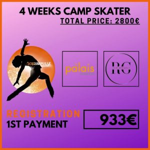 4WS1 (SKATER) 4 WEEKS CAMP (30% Payment: Registration)