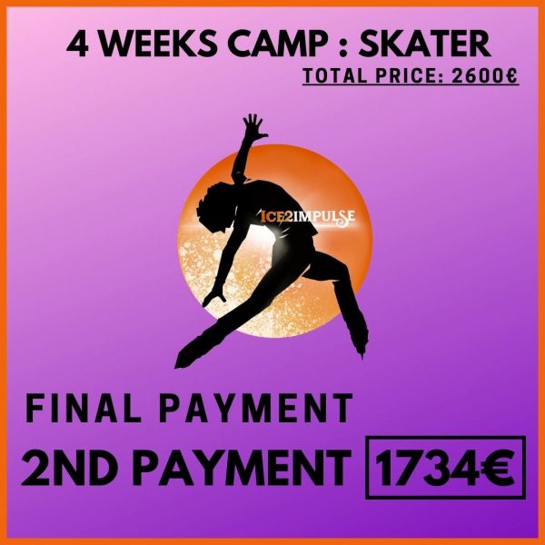 4 Weeks Camp SKATER 2nd Payment - 1734