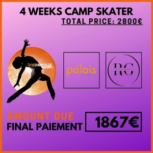 4WS2 (SKATER) 4 WEEKS CAMP (70% left: Final Payment)