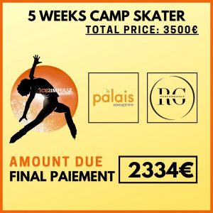 5WS2 (SKATER) 5 WEEKS CAMP (70% left: Final Payment)
